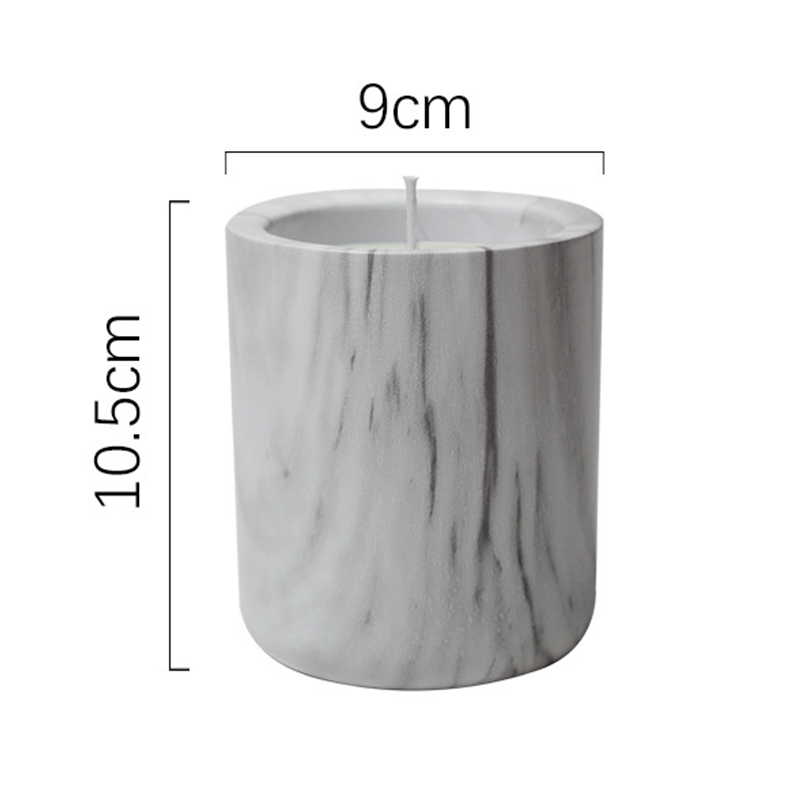  Cotton Wick Customized Scents Marbling Ceramic Jar Candle