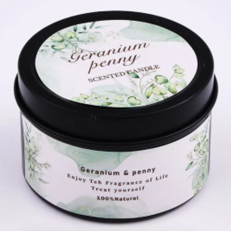 Creative Home Tinplate Can Aroma Candle Romantic Gift Smokeless Fragrance
