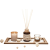 Aroma Decor Factory Produced Tray Pearl Aromatherapy Reed Diffuser Candle Set Gift