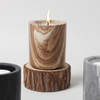  Cotton Wick Customized Scents Marbling Ceramic Jar Candle