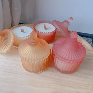Soy Wax Aromatherapy Candle Luxury Custom Pagoda Ground Glass for Home Decor
