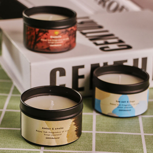Creative Home Tinplate Can Aroma Candle Romantic Gift Smokeless Fragrance