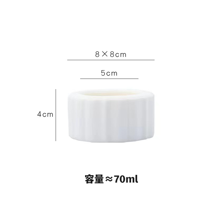 Classic White Ceramic Candle Jar Scented Candles 