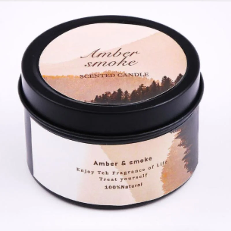 Creative Home Tinplate Can Aroma Candle Romantic Gift Smokeless Fragrance