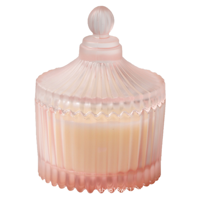 Soy Wax Aromatherapy Candle Luxury Custom Pagoda Ground Glass for Home Decor