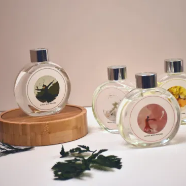 Round Transparent Reed Diffuser Gift