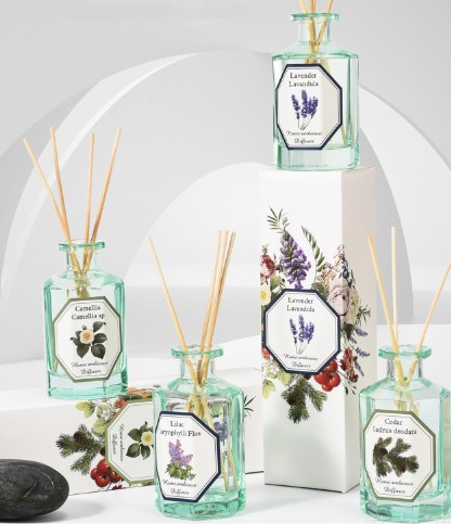 Floral Transparent Premium Reed Fragrance Diffuser Gift
