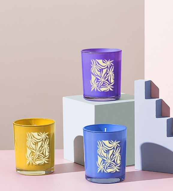 Bright Color Four Color Reed Scented Candle Gift