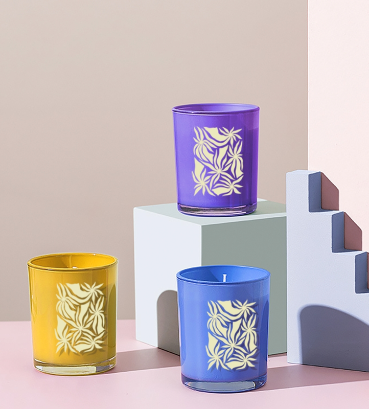 Bright Color Four Color Reed Scented Candle Gift