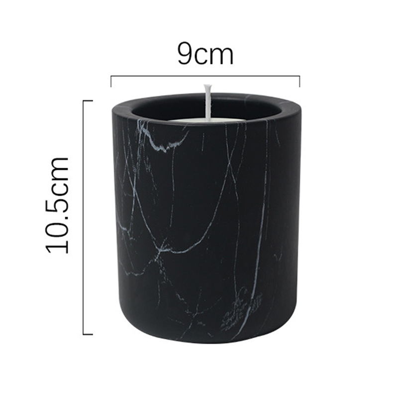  Cotton Wick Customized Scents Marbling Ceramic Jar Candle