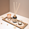 Aroma Decor Factory Produced Tray Pearl Aromatherapy Reed Diffuser Candle Set Gift