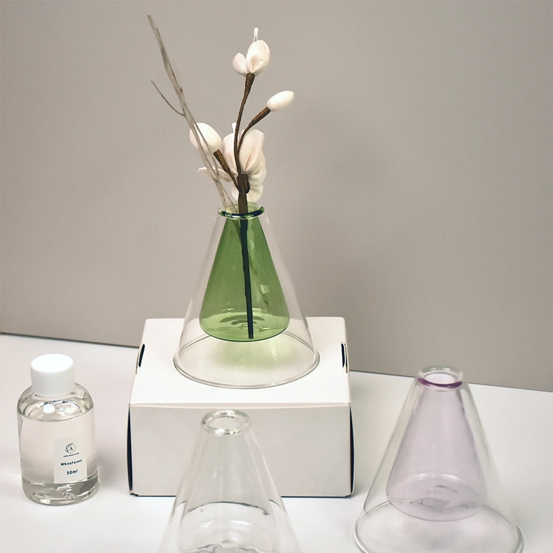 Double Glass Aromatherapy Reed Diffuser Triangle Short Gift