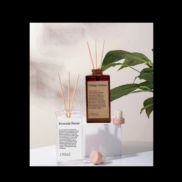 Small Square Bottle of High-Grade Reed Aromatherapy Diffuser Gift