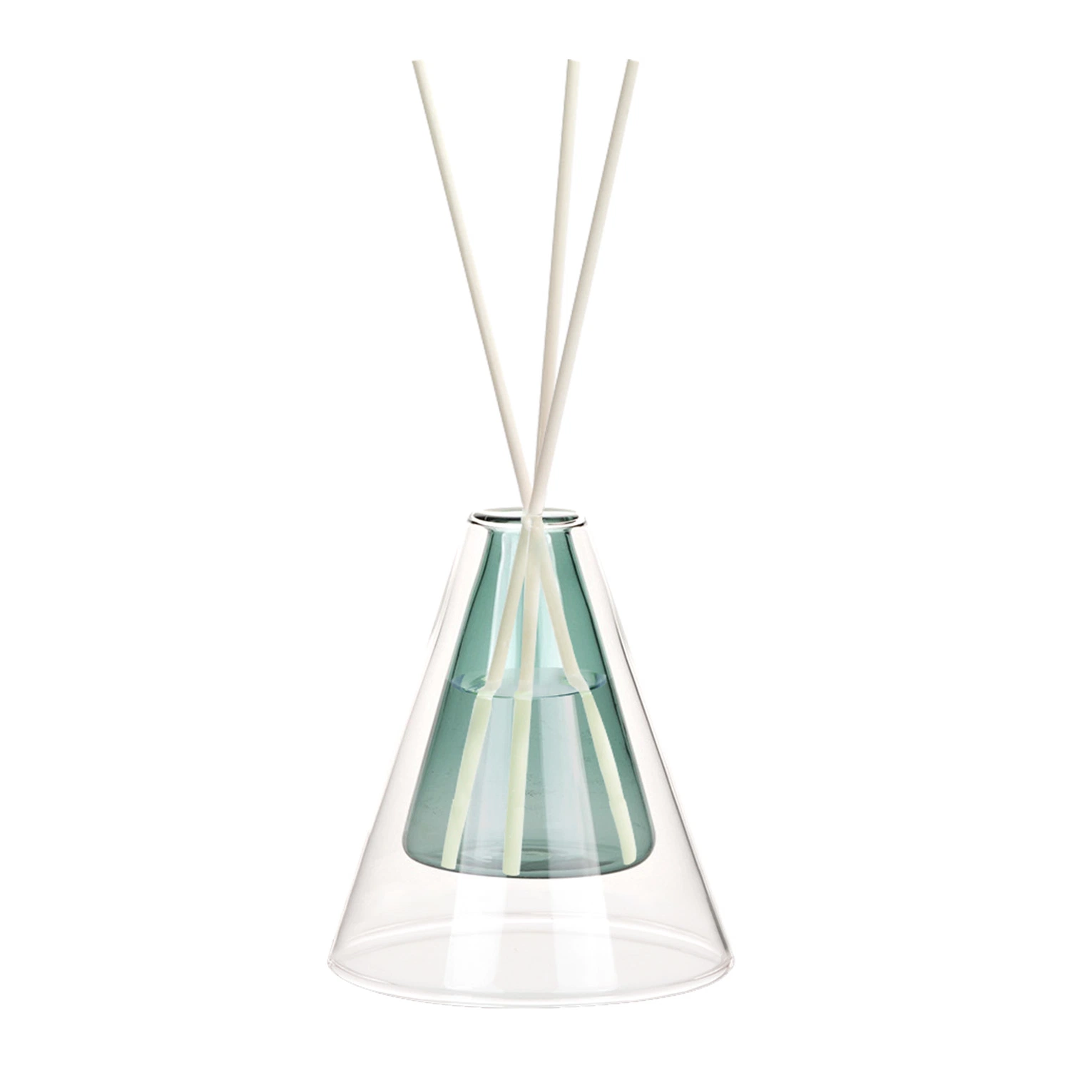 Double Glass Aromatherapy Reed Diffuser Triangle Short Gift