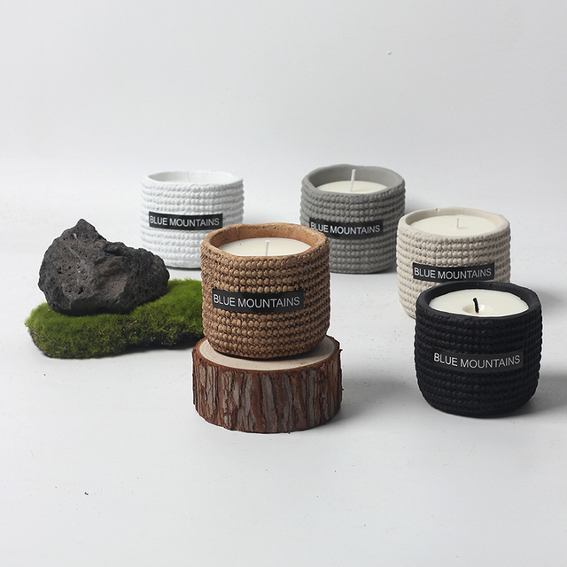 Ceramic Cups Soy Wax Scented Candle for Home Decor