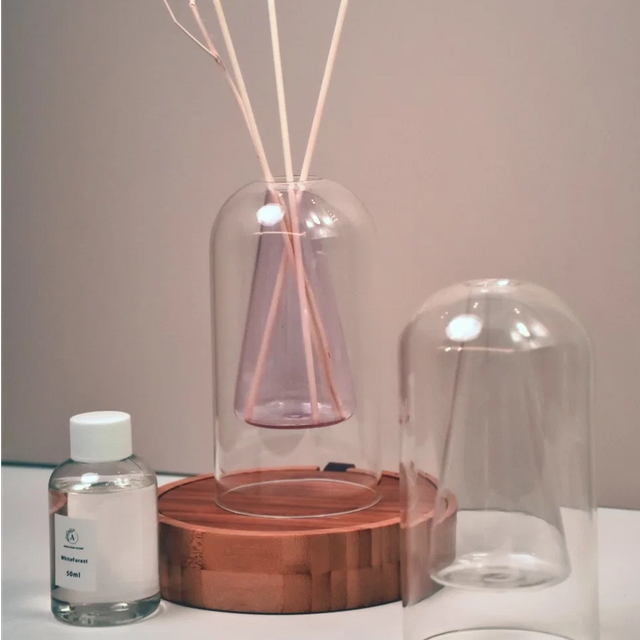 160ml Double Glass Triangle Aromatherapy Reed Diffuser High Gift Wholesale