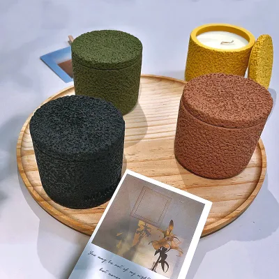 Custom Ceramic Soy Wax Aroma Candle Cups for Home Decor