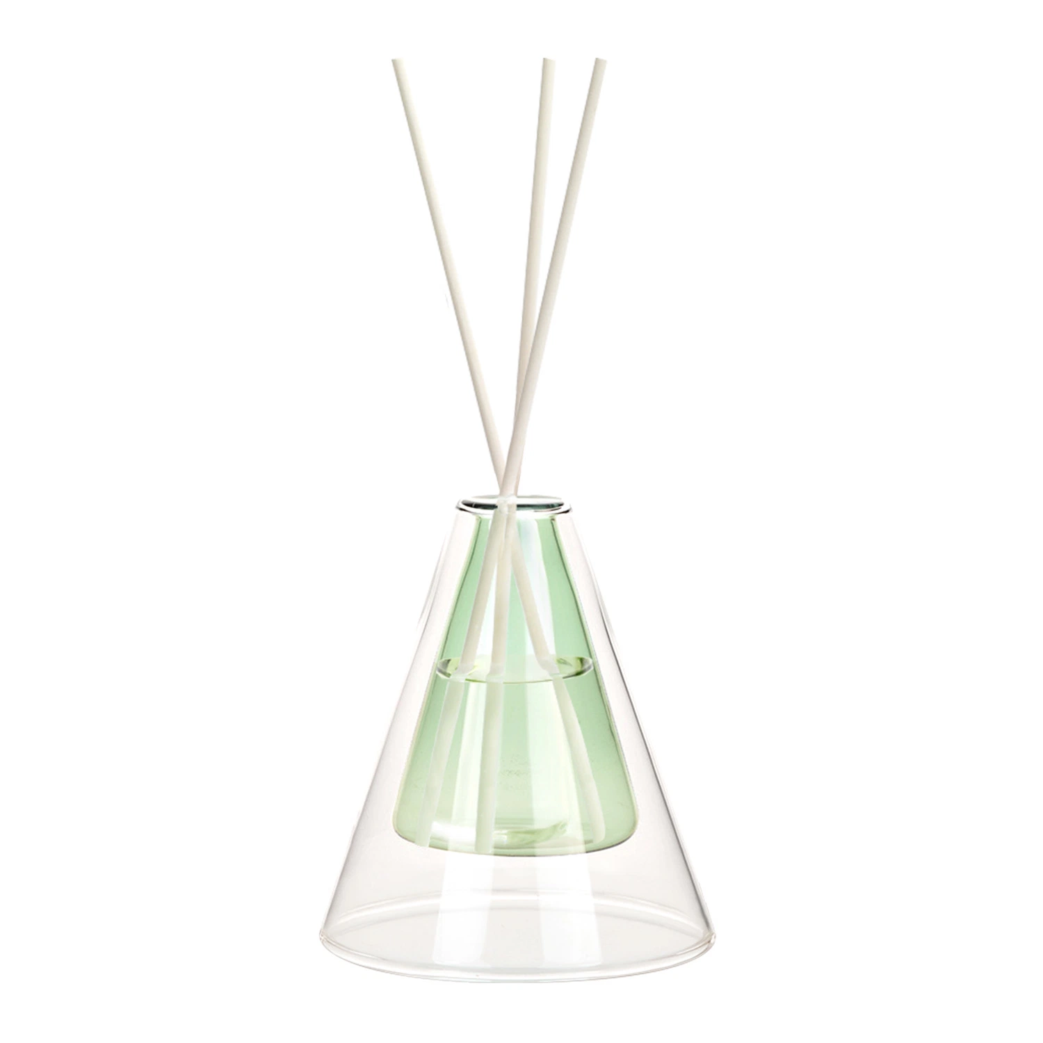 Double Glass Aromatherapy Reed Diffuser Triangle Short Gift
