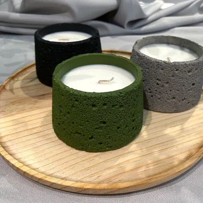 Aromatherapy Candles, Soy Wax Cement Candle Cups for Home Decorative