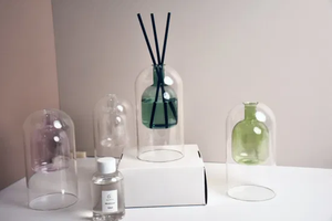  Double Glass Aromatherapy Reed Diffuser Square Gift