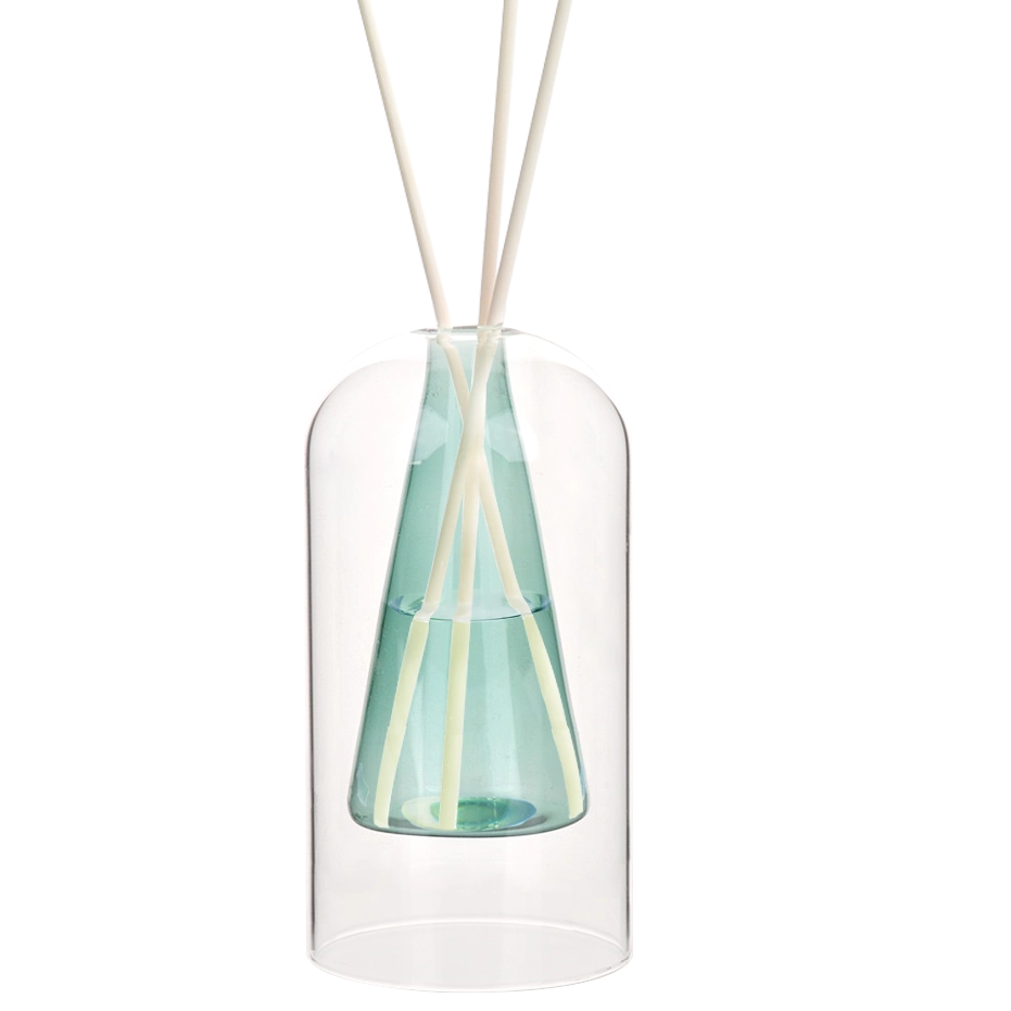 160ml Double Glass Triangle Aromatherapy Reed Diffuser High Gift Wholesale