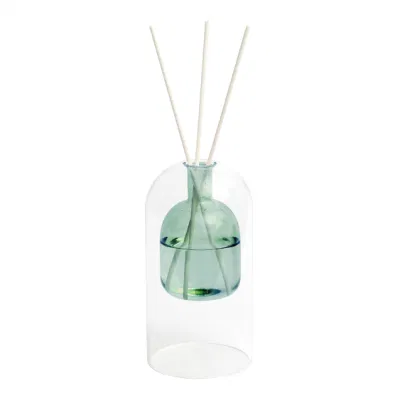  Double Glass Aromatherapy Reed Diffuser Square Gift